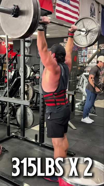 315 x 2 This is my first time taking this weight for reps