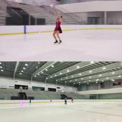 BTS of Denali doing a reveal while skating to How You Like That by Blackpink 🤩