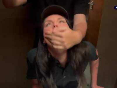 In Mc toilet with cashier