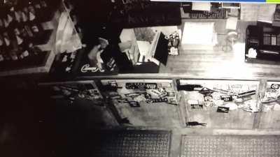 Watch the bottles on the left