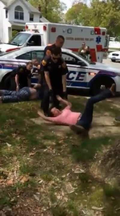 Attempting to attack a Police Officer when they aren't looking...