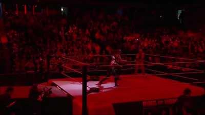 Wrestler makes her entrance as Karlach (Athena from RoH)