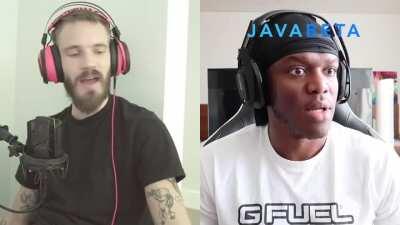 I edited PewDiePie collaborating with KSI, since they didn't (yet)