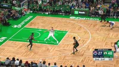 [Highlight] Marcus Smart steals Rui Hachimura's pocky leading to a wide open Jayson Tatum triple