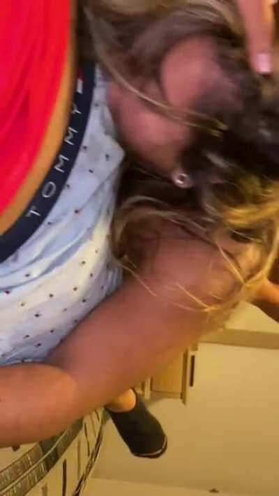 Spit roasted by Hubby and a stranger from Reddit