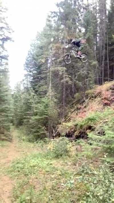 That yell when you finally suicide no hander the big one Instagram@ billyadamsonmtb