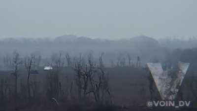 ru pov: Russian tank engaging Ukrainian targets - Zaporozhie
