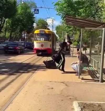 Running late for the trolly