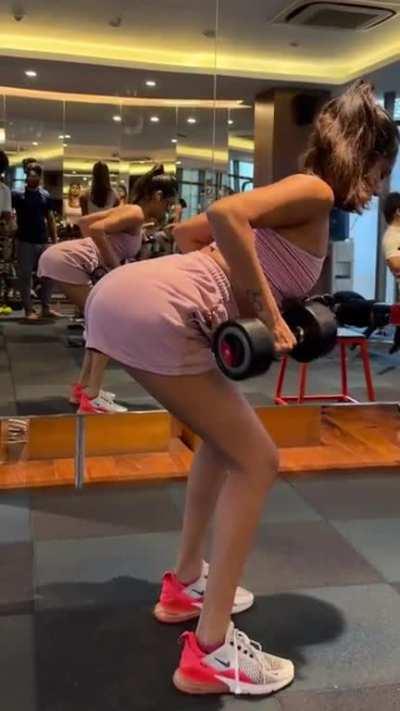 radhika burning her !