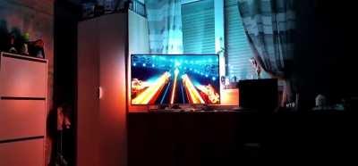 Tron Legacy on Philips The One with Ambilight on