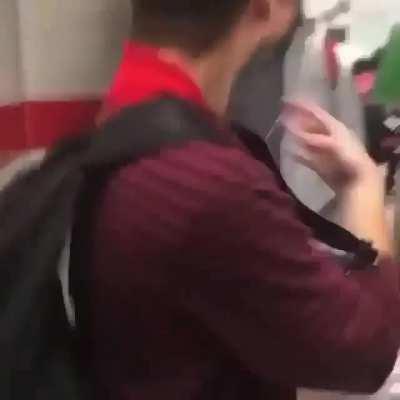 Hallway school fight