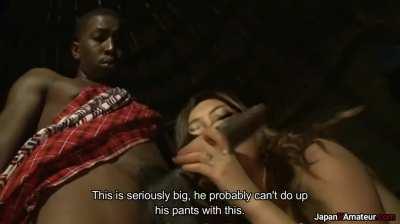 Aika Experiencing A BBC For The First Time In Africa (Decensored)