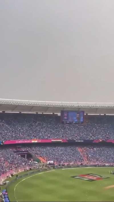 130k+ people singing the Indian national anthem at the world's largest cricket stadium yesterday at INDvsPAK match 