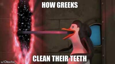 How Greeks clean their teeth