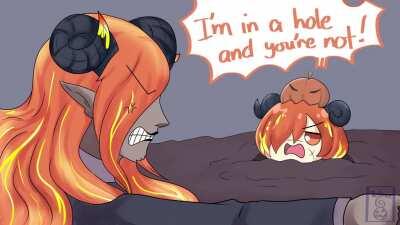 [OC] Inferno Sonata and his son Infernodrew having a fight