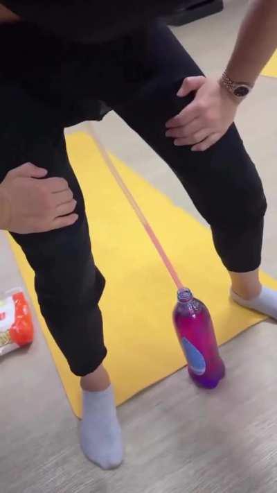 NFC NSWF : Women doing a form of Kegel exercise in a public class. 