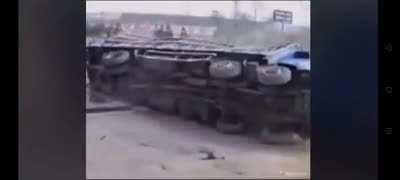 getting out of a truck