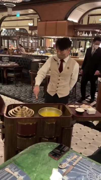 Dinning in a Chinese restaurant