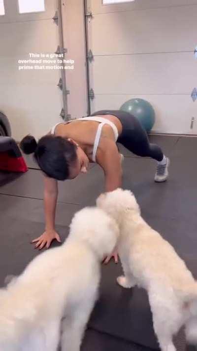 Camila working out in Vancouver