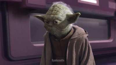Yoda shocks Palpatine