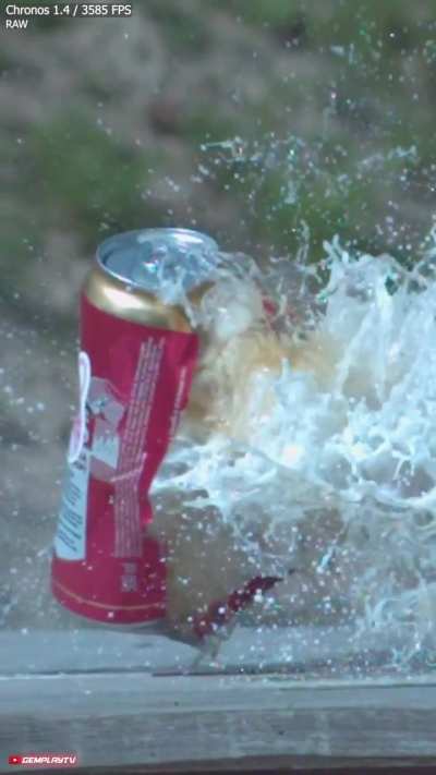 Can VS Bullet 9mm / Explosion at 3500FPS