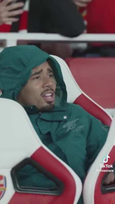 Jesus singing along to “North London Forever” while sat on the bench. 