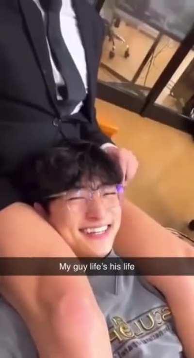 My guy living the dream life