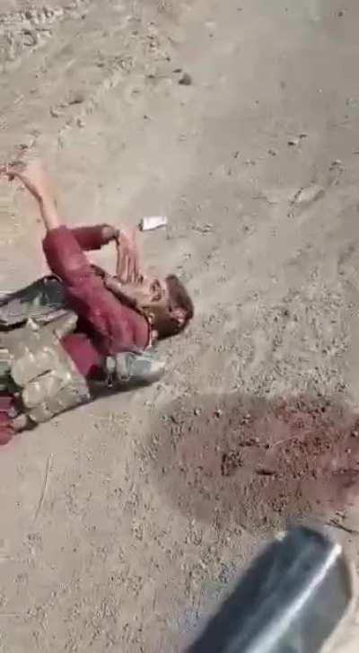 [NSFW, dead bodies] Azerbaijani soldier shares a video showing dead Armenian soldiers. He calls them 