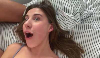 She’s so happy to receive