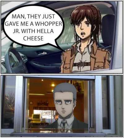 Making a shitpost everyday in a row till Attack on Titan Season 4: The Final Season part 3: The final Arc Part 2 comes out day 2