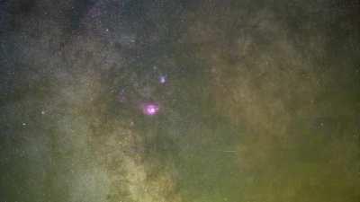 Milkyway core : Lagoon, Trifid and stars cloud