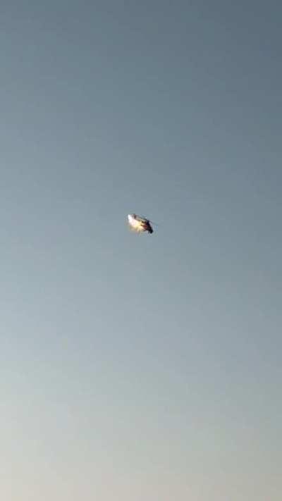 Denel Rooivalk attack helicopter deploying flares at AAD this past weekend