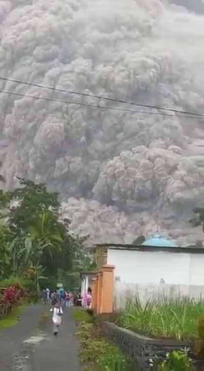 Mt. Semeru, Indonesia did this today