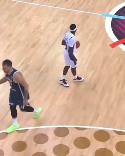 Sylvain Francisco daps up Luka Doncic and then he goes and takes a wide open layup before the buzzer