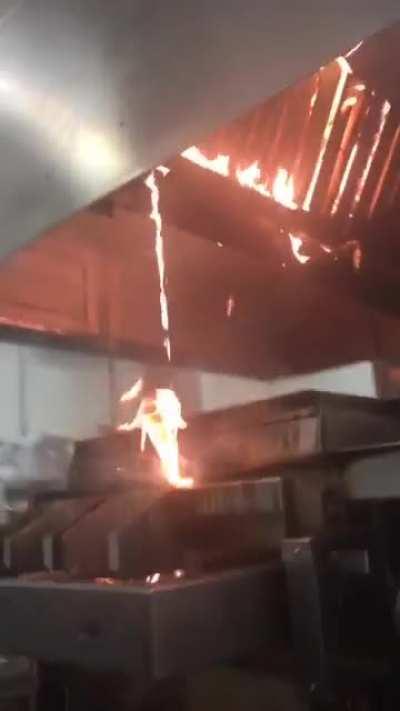 Grease fire because the owner refused to pay to have the hood cleaned.