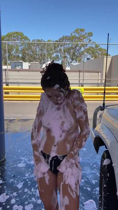 I love a naked car wash!