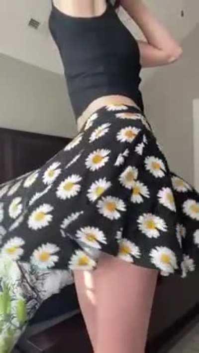 Gotta be careful in this skirt, one small breeze means I’ve flashed everyone on the street! 😳