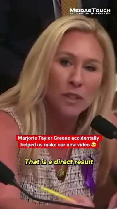 Marjorie Taylor Greene spitting facts. Dark Brandon Strikes Again