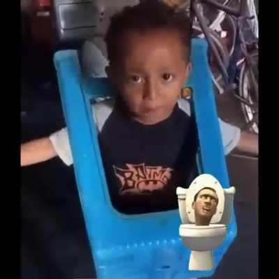 This kid think he a skibidi toilet part2