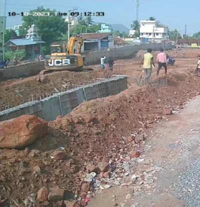 Worker run over by excavator