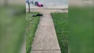 Girl Smiles and Throws Up Gang Sign After Being Shot