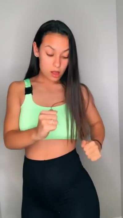 Green Sports Bra 1