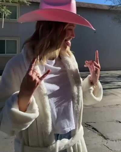 Western princess out for a morning skate