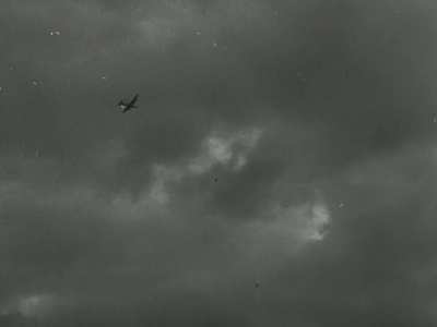 Kriegsmarine flak fends off a Liberator patrol bomber in the Atlantic circa late 1943