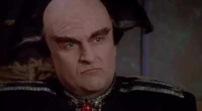 Na'Far was a controversial Narn to say the least, but right here, he's awesome (actor: Stephen Macht). Also, enjoy Londo at his most despicable