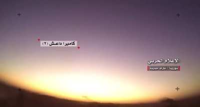 ISIS militants scream and cry before being destroyed by a Syrian Tank