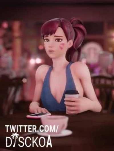 D.Va & Sombra on a café, (DisckoA)