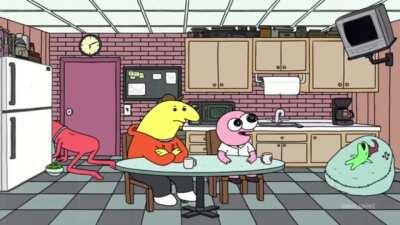 Just sums up my experience watching this show with a friend