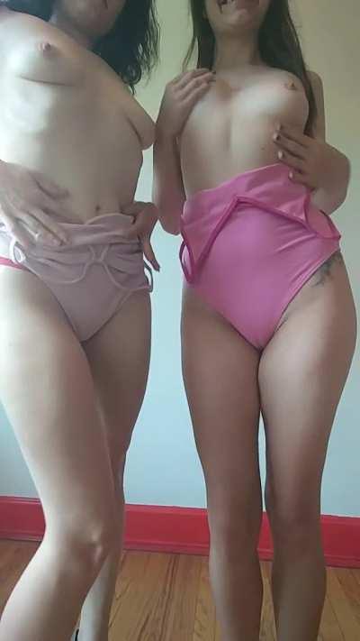 My best friend was nervous no one would like her tiny tits, please show her love :)