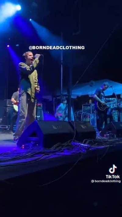 Stage dive gone wrong.